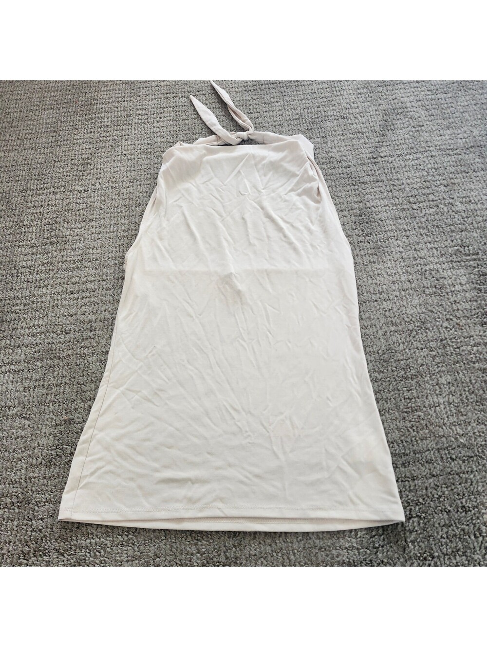 Express Beige Halter Neck Tank Top Size Small